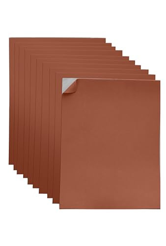 Adhesive Brown EVA Foam Sheets for Crafts, 9" x 12", 2mm Thickness – Sticky Back Foam Paper for DIY Arts and Crafts, School Projects, and More - 10 Pack - color: Brown