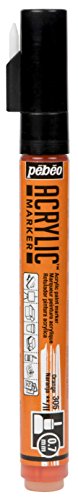 PEBEO Acrylic decoMarker 0.7mm Extra Fine Tip Orange, 0.7 mm - color: Orange
