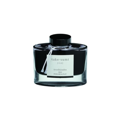 Pilot Iroshizuku Fountain Pen Ink – 50 ml Bottle – Take-sumi (Gray Black) (Japan Import), Black