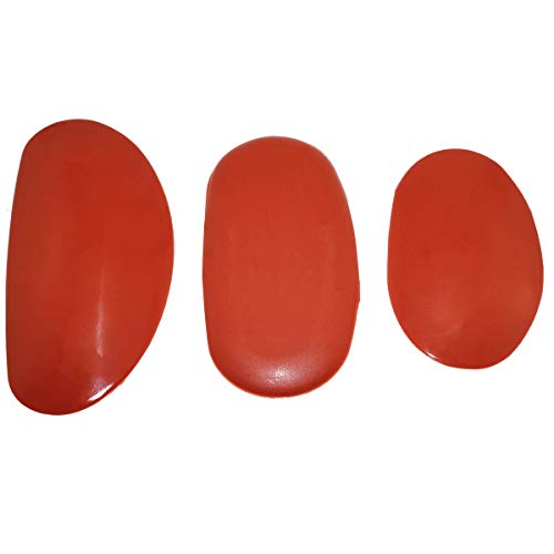 MEETOOT Clay Rubber Three Piece Set Soft Mud Tools Rib for Pottery and Clay Artists Casting Clay on Wheels, Hand-Built or Engraved