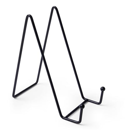 6 Inch Metal Display Easels, 2 Pack Tabletop Stands | For Wreath, Picture & Decorative Plate Holder