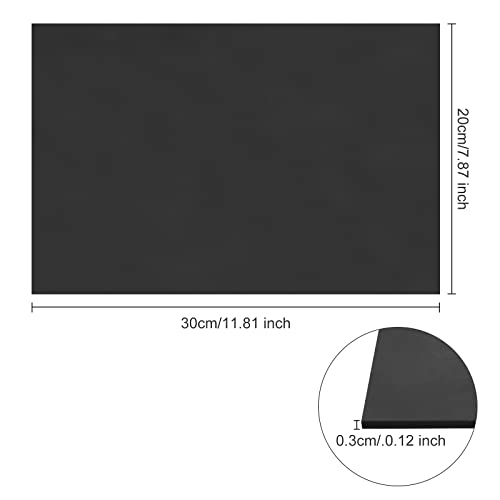 BENECREAT 5 Sheets 3mm Black PVC Foam Sheet A4 Lightweight Rigid Foam, Sand Table Model Material Supplies for Mounting Crafts Modelling Art Display School Projects, 11.8x7.8inch - color: Black, size: 11.8X7.8"-3mm