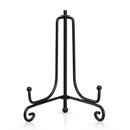 Artliving Plate Stands for Display, 4 Inch Black Iron Easel Plate Display Photo Holder Stand, Displays Picture Frames, Decorative Plates, Tablets and Art (2 pack) - size: 4 inch(2 pack)