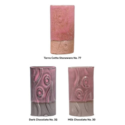 AMACO Celadon High Fire Gloss Glaze, 16 oz. (473 mL), C-53 Weeping Plum | Transparent, Mixable Mid-High Fire Cone 5-6 (C) Liquid Ceramic Pottery Glaze for Bisque - color: C-53 Weeping Plum