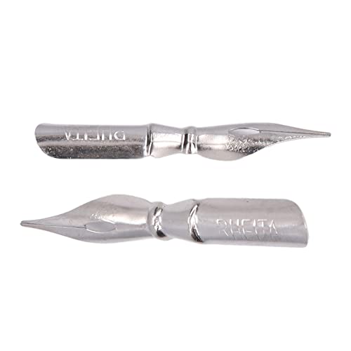 Pssopp 10PCS Calligraphy Pen Nib, Oblique Calligraphy Dip Pen Set Comic Pen Nib Replacement Nibs for Writing Painting Signing Pens[B10*10] - color: B10*10