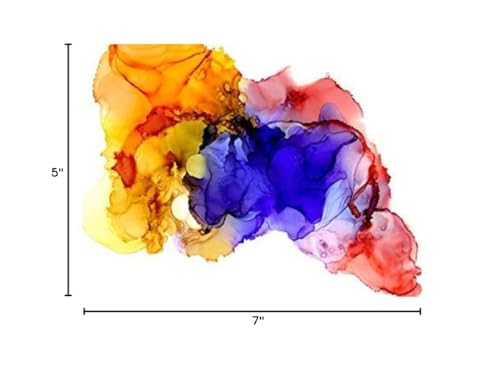 TerraSlate Paper | 8 Mil 5” x 7” Alcohol Ink Paper | Waterproof & Non-Porous Alcohol Ink Drawing Paper | Wipeable Alcohol Ink Craft Paper | White Paper for Vibrant Colors, 25 Sheets