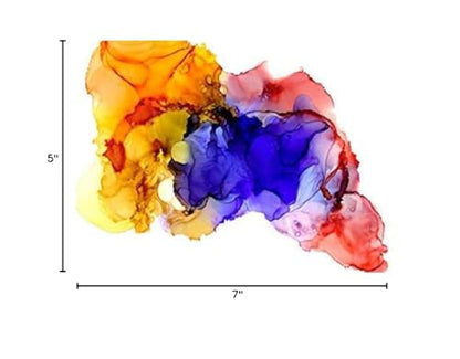 TerraSlate Paper | 8 Mil 5” x 7” Alcohol Ink Paper | Waterproof & Non-Porous Alcohol Ink Drawing Paper | Wipeable Alcohol Ink Craft Paper | White Paper for Vibrant Colors, 25 Sheets