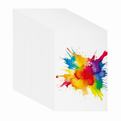 PATIKIL 128 Sheets Cotton Watercolor Paper 140lb/300 GSM Cold Press Water Coloring Paint Paper for Art Painting Watercolor Drawing Artist, 4x6 Inch - size: 4x6 Inch