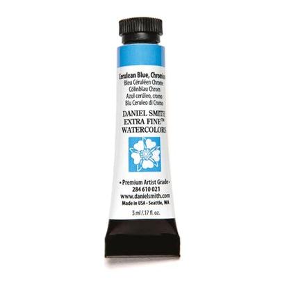 Daniel Smith 284610021 Extra Fine Watercolors Tube, 5ml, Cerulean Blue, Chromium - color: Cerulean Blue, Chromium