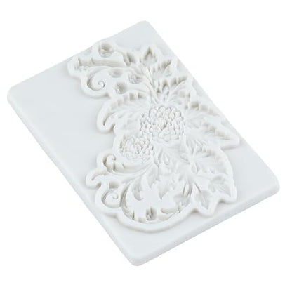 Baroque Polymer Clay Mold Baroque Relief Flower Silicone Molds | Jewelry Making Epoxy Resin Casting Air Dry Polymer Clay Craft - color: Style S