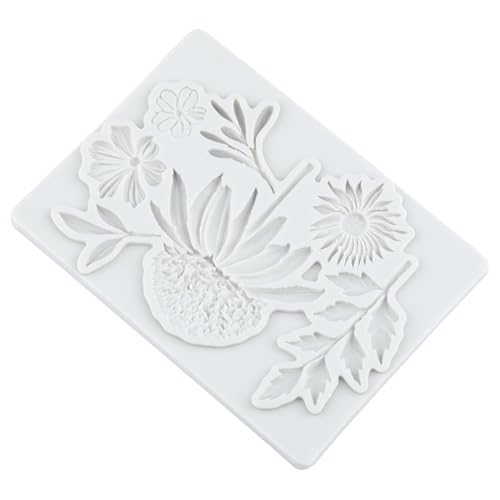 Chrysanthemum Flower Polymer Clay Mold Flower Leaves Silicone Molds - color: Style J