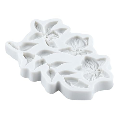 Flower Polymer Clay Molds Flower and Leaf Silicone Mold - color: Style B