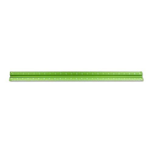 Alumicolor Aluminum Engineer Solid Drafting Scale, 12IN, Green - color: Green, size: 12 Inch, style: Engineer