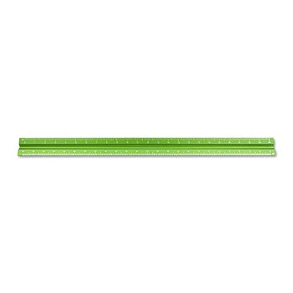 Alumicolor Aluminum Engineer Solid Drafting Scale, 12IN, Green - color: Green, size: 12 Inch, style: Engineer