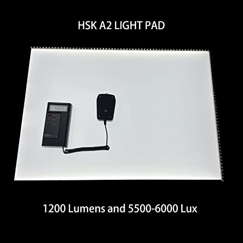 HSK A2 LED Artist tracing Light Box Copy Table, Adjustable High Brightness Light Pad for Tatto Drawing, Sketching, Animation,Diamond Painting Accessories - size: 05 - A2