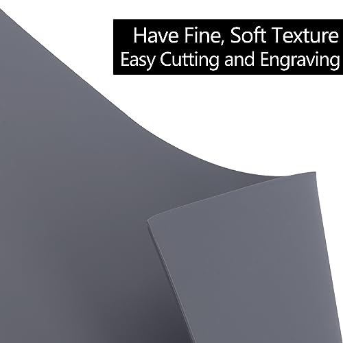 Rubber Stamp Sheets for Laser Engraving Machine, 2 PCS A4 Size Engraving Soft Rubber Mats for Laser Cutter to Make Rubber Stamps, Ink Stamp Pads Engraving Tools & Supplies (Dark Gray) - color: Dark Gray