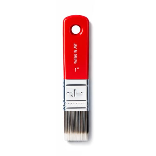 1 Inch Flat Paddle Paint Brush | Scale Brush, Blending Paint Brush, Wide Flat Paint Brushes for Oil and Acrylic Paints - color: Flat, size: 1''