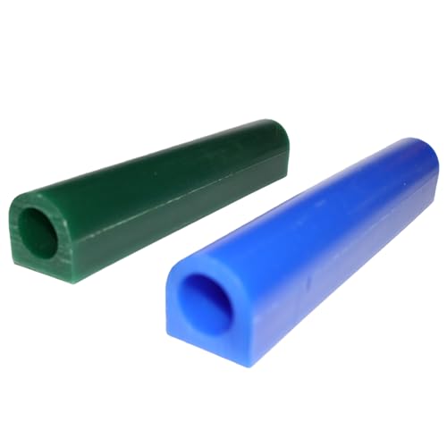 Wax Ring Tube 2PCS Carving Wax Ring Tube, Lost Wax Casting Supplies for Jewelry Making, Ring Making with Wax Carving Tool (T150)