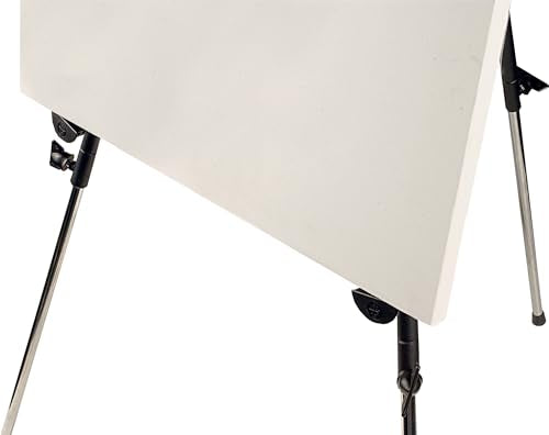 Creative Mark Napoli Art Easel for Adults - Heavy Duty Steel Easel for Vertical or Horizontal Painting - Fits Canvases up to 28" - Red Chromium Plated & Varnished Steel w/Carrying Case