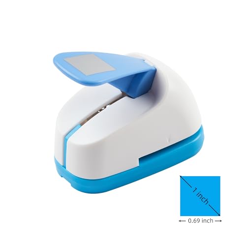 Square Punch 0.69 inch Craft Lever Punch Handmade Paper Punch for Crafting Scrapbooking,DIY Card Making 0.69 inch Square - color: 0.69 inch Square