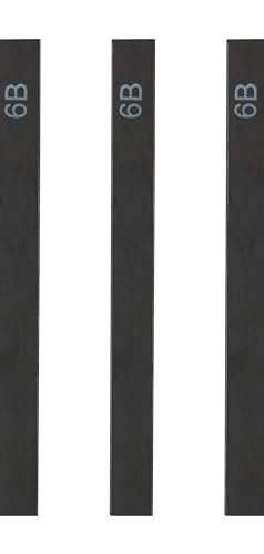 SoHo Urban Artist Compressed Graphite Sticks 6B, Pack of 3 - Premium Graphite Sticks for Drawing - Versatile & Smooth Gliding Artist Graphite - Ideal for Professionals, Students, and Artists - color: 6B
