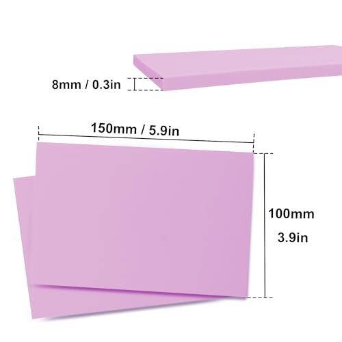 KUKLIPJIM 25 Pcs 4x6" Rubber Linoleum Stamp Carving Blocks for Printmaking, Artists, Crafts and More (Light Purple) - color: 25 Pcs 4"x6" Light Purple, size: 25 Pcs 4"x6"
