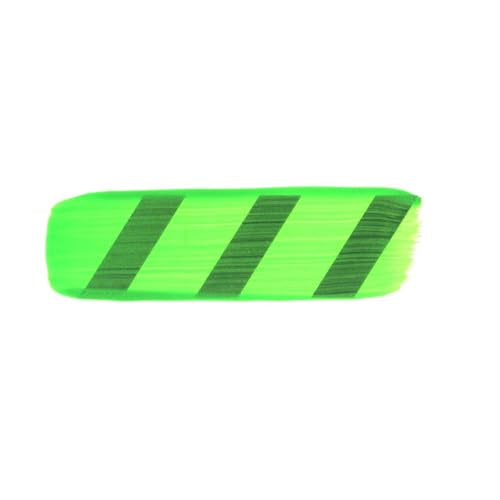 GOLDEN Heavy Body Acrylics, Fluorescent Green, 4 fl. oz. Jar, Professional Acrylic Paint, Transparent