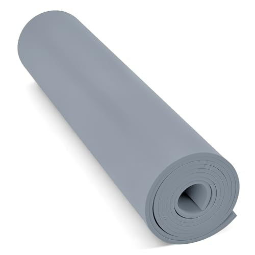 Do²ping Gray Eva Foam Sheets Roll, 3mm EVA Craft Foam 49''x13.9'' High Density 86kg/m3 for Halloween Cosplay DIY - color: Gray, size: Thickness 3mm