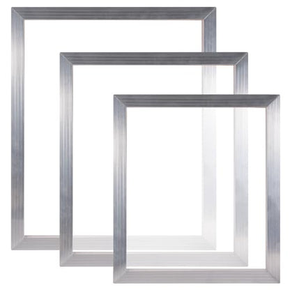 Caydo 3 Piece Aluminum Silk Screen Printing Frames with 110 Mesh for Screen Printing with Screen Printing Machine, 19.3x12.2inch / 41x31cm Screen Printing Press