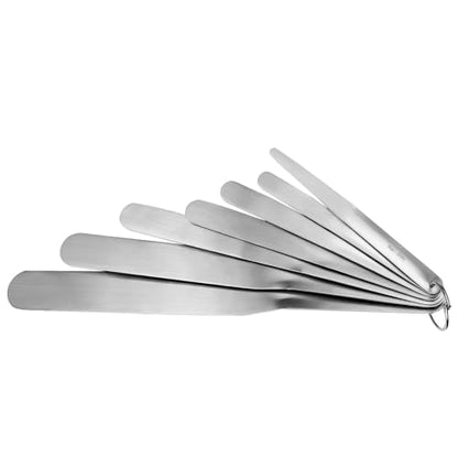 958-G01 Caulking Spatula Set, 7-Piece Stainless Steel Caulking Knife | 7-Spices Circular Fixed Caulking Knife Set, Widths from 3/8” to 1-1/2”, Easy-to-Handle, Multi-Functional Spatula Set