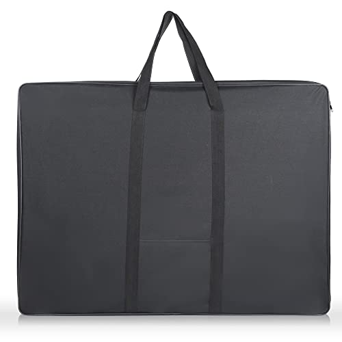 JJRING 37x28 Inch Wire Framed Art Portfolio Case Bag, Black