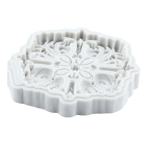 Baroque Scroll Relief Polymer Clay Mold Baroque Lace Silicone Molds | Embossed Sculpture DIY Craft Epoxy Resin Casting Polymer Clay Tools Crafts Air Dry Jewelry Making - color: Style Q