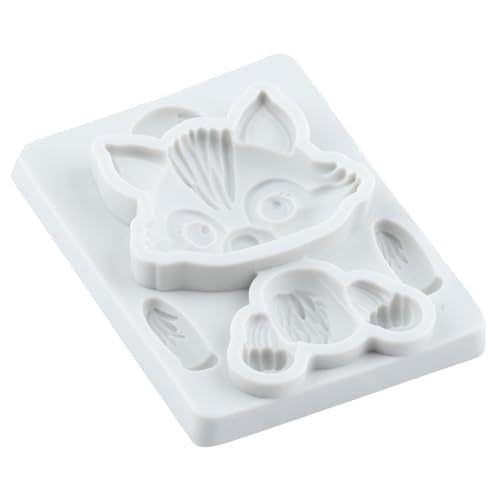 Wolf Polymer Clay Molds Wolf Woodland Animal Silicone Mold - color: Style K