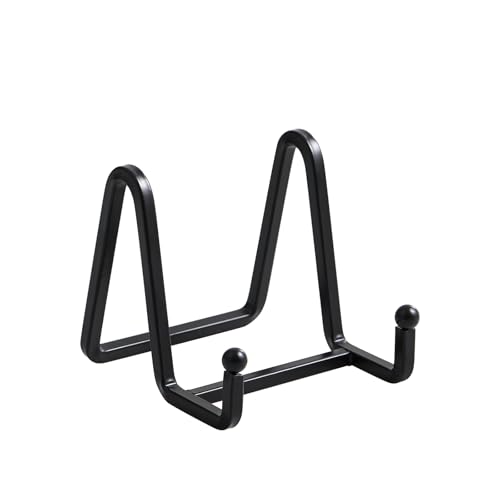 DIDUDIDU Plate Holder Easel Display Stand - Metal Plate Stands for Display - Tabletop Picture Stand - Black Iron Easels for Display Pictures | Photo Frames | Book | Decorative Plates | Plaque - size: 3 inch (2 pack)