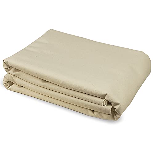 Creative Mark Unprimed Cotton Duck Deluxe Canvas - #12 12oz Folded Canvas - 96" x 6 Yards - Bulk Un-Stretched Duck Canvas Fabric for Artists - color: 12oz, size: 96" x 6 Yards