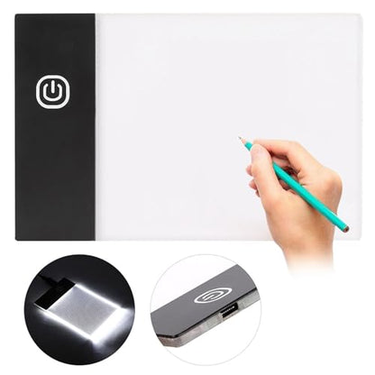A6 Portable LED Light Box small light pad LED Light Board small light pad Artcraft Tracing Light Pad LED Drawing Tablet, Light Board flip book paper for Mesas de Luz