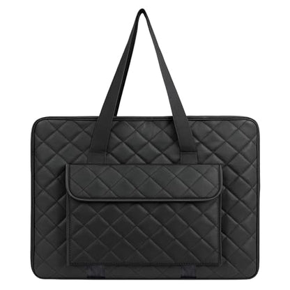 JJRING 18x24 Quilting Canvas Art Portfolio Case Bag, Black | Lightweight Portable Storage Case For Posters, Artwork, Drawing & Sketching Boards - size: 18*24