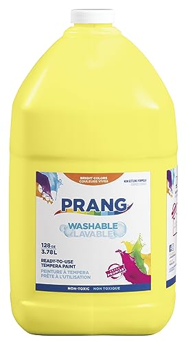 Prang Washable Tempera Paint, Yellow, 1 Gal., 1 Count - color: Yellow
