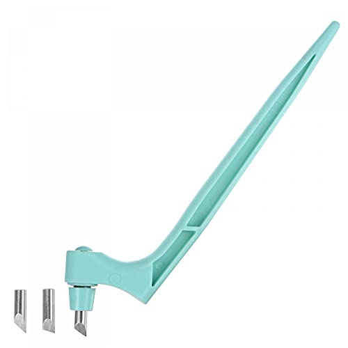 uxcell Craft Cutting Tools, 360 Degree Rotating Blades Stainless Steel Cutter with 15 30 45 Degree Blade for DIY Crafts Stencils Scrapbooks, Light Blue - color: Light Blue