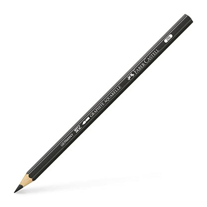 Faber-Castell Graphite Aquarelle Water-Soluble Single Pencil, 2B - style: 2B