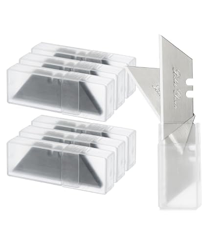 Bates- Utility Knife Blades, 60 Pack, Silver, Carbon Steel, Replacement Blade for Box Cutters with Plastic Case - color: Silver in Boxes, size: 60 Pack