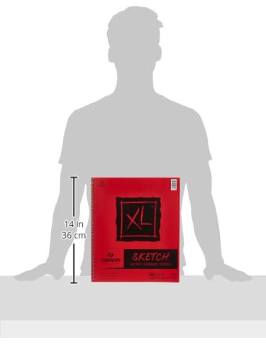 Canson XL Series Sketchbook, Wirebound Pad, 11x14 inches, 100 Sheets (50lb/74g) - Artist Paper for Adults and Students - Graphite, Charcoal, Pencil, Colored Pencil