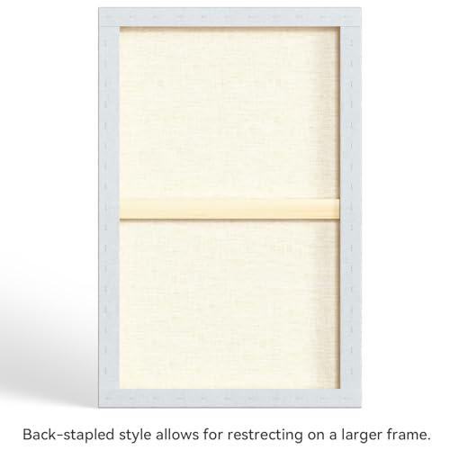 PHOENIX 24x36 Inch 2 Pack Artist Canvas - Extra Large Stretched Canvases for Painting - 3/4 Inch Profile, 100% Cotton 11 Oz. Gesso Primed White Blank Professional Canvas Oil & Acrylic Paints - size: 24"x36", style: Traditional