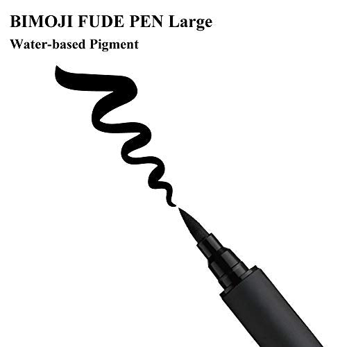 Kuretake Bimoji Fude Pen Large, Soft brush tip, brush tip marking fude brush pen, for Calligraphy, lettering, illustration, Professional, Made in Japan - style: Large(Soft brush tip)