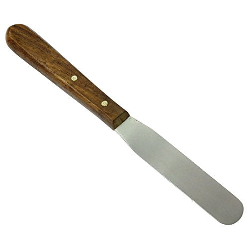 HTS 316S7 7" Small Wood Handle Stainless Steel Palette Knife - size: 316S7 7" Small