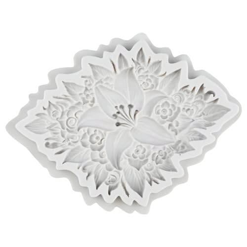 Lily Flower Silicone Molds Flower Leaves Polymer Clay Mold - color: Style C