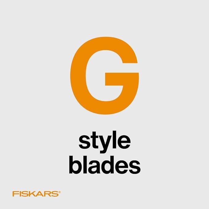 Fiskars Trimmer Replacement Blades, Precision-Ground Steel for Clean Cuts, Refill Carriage for 9" & 12" Personal Trimmers, Two Pack, Orange - size: 2-Pack, style: Style G