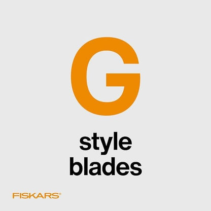 Fiskars Trimmer Replacement Blades, Precision-Ground Steel for Clean Cuts, Refill Carriage for 9" & 12" Personal Trimmers, Two Pack, Orange - size: 2-Pack, style: Style G