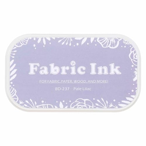 MECCANIXITY Ink Pads for Stamps, 3.7x2.2 Inch Fabric Ink Pad for Cloth, Wood, Paper, Fingerprint, DIY Card Making, Pale Purple - color: Pale Purple