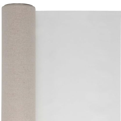 Centurion Deluxe Professional Oil Primed Linen Canvas Roll, 84" x 30 yd, Medium 11 oz. Weight, White, Linen, 1 Roll - size: 83 in x 30 yard